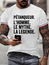 T-shirt manches courtes Pétanqueur L'homme La Legende Homme